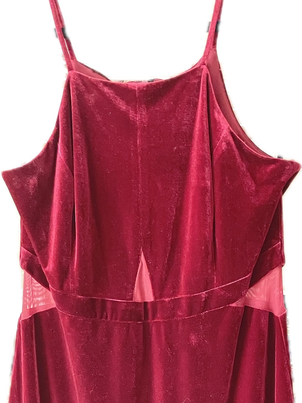 Bebe Velvet Burgundy Dress